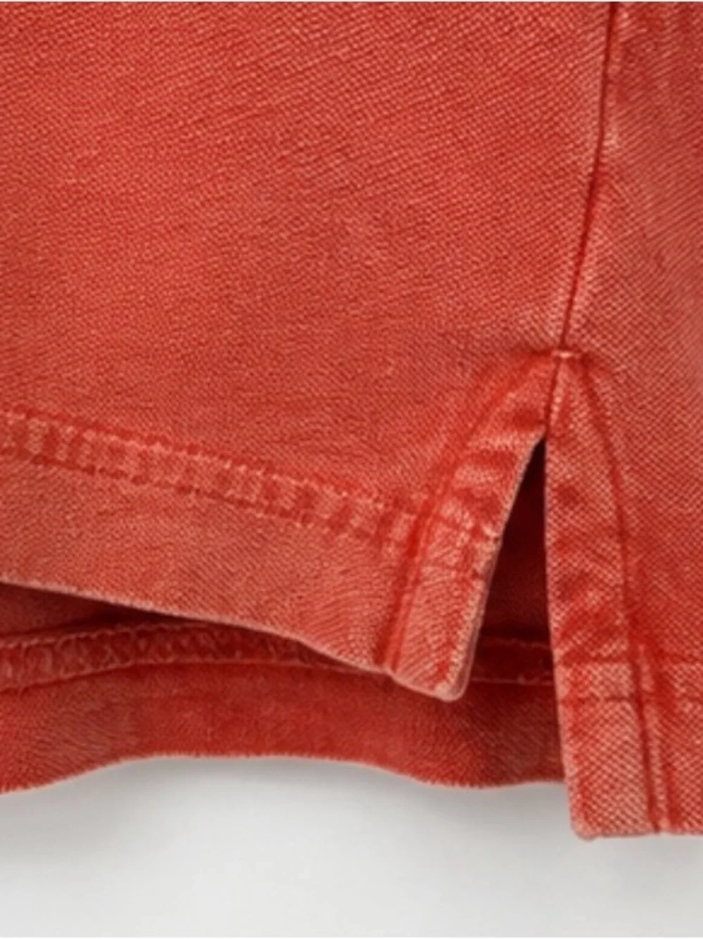 RedHead Washed Coral-orange Polo Shirt